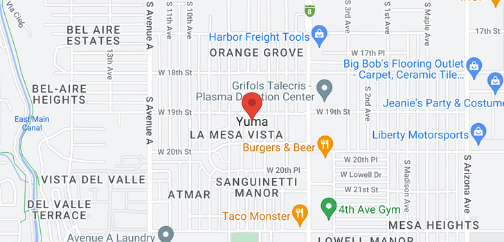map of 14 Yuma Close